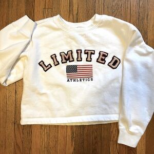 LIMITED Brand cropped sweatshirt, only worn a couple times